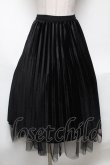 画像3: axes femme POETIQUE / チュール＆ベロアリバーシブルスカート  黒 S-25-05-03-057-AX-SK-HR-ZS (3)