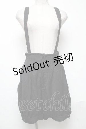 画像: ALICE and the PIRATES / サスペンダー付パンツ  黒 S-25-05-03-058-PA-PA-AS-ZS