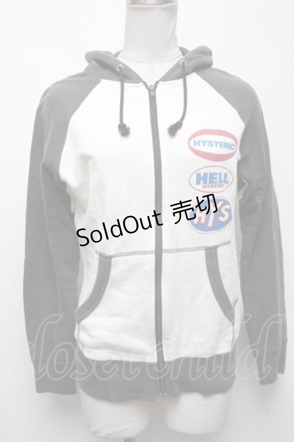 画像1: HYSTERIC GLAMOUR / プリントパーカー  オフｘグレー S-25-05-03-007-PU-TO-HR-ZS (1)