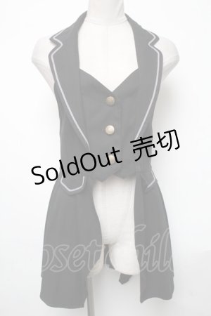 画像: axes femme POETIQUE / クラシックホルターベスト  黒 S-25-05-03-019-AX-TO-HR-ZS