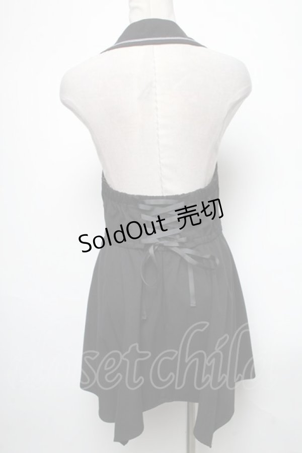 画像2: axes femme POETIQUE / クラシックホルターベスト  黒 S-25-05-03-019-AX-TO-HR-ZS (2)