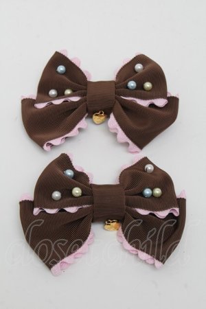 画像: Angelic Pretty / カラフルパールクリップSet  ブラウン S-25-05-05-1002-AP-AC-HR-ZS