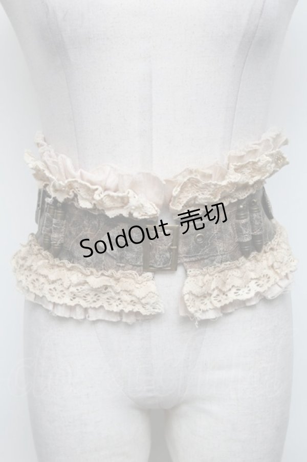 画像1: PUNK RAVE / コルセットベルト  ベージュ S-25-05-05-1014-PU-ZA-AS-ZS (1)