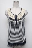 画像1: axes femme / ボーダータンクトップ  紺ｘ白 S-25-05-05-1018-AX-TO-AS-ZS (1)