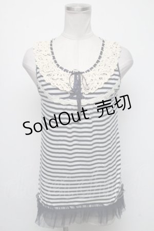 画像: axes femme / ボーダータンクトップ  紺ｘ白 S-25-05-05-1018-AX-TO-AS-ZS