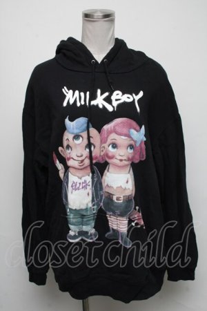画像: MILKBOY / SICKBOY パーカー  黒 S-25-05-05-1026-MB-TO-AS-ZS