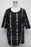 画像1: Drug Honey / ボーンptトップス  黒 S-25-05-05-1029-PU-TS-HR-ZS (1)