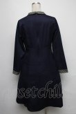 画像2: F i.n.t / チェックヨーク切替ワンピース  紺 S-25-05-05-1038-CA-OP-HR-ZS (2)