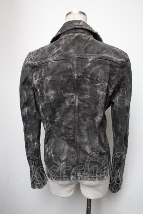 画像2: CIVARIZE / Denim ridersジャケット 44 黒 S-25-05-05-026-GO-JA-AS-ZS (2)