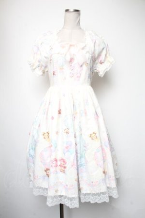 画像: BABY,THE STARS SHINE BRIGHT / くみゃちゃんのふわふわお空でTea Partyワンピース  オフ S-25-05-05-042-BA-OP-AS-ZS