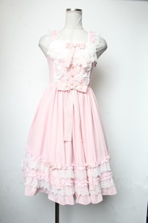 画像: Angelic Pretty / Romantic Poemジャンパースカート  ピンク S-25-05-05-046-AP-OP-AS-ZS