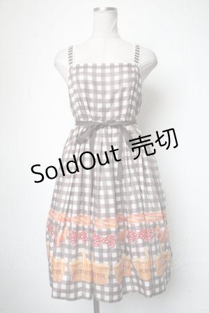 画像: Leur Getter / ピクニックキャミワンピース  チャコールグレー S-25-05-05-047-LU-OP-HR-ZS