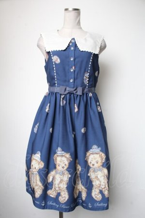 画像: Emily Temple cute / Sailing Bearワンピース  ネイビー S-25-05-05-048-ET-OP-HR-ZS