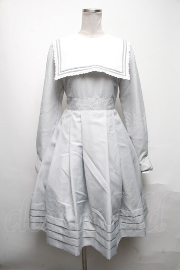 画像1: Angelic Pretty / 上級生ワンピース  グレー S-25-05-08-047-AP-OP-HR-ZS (1)