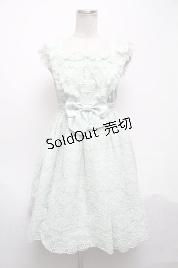画像1: Angelic Pretty / カトリーナジャンパースカート  ミント S-25-05-08-049-AP-OP-HR-ZS (1)