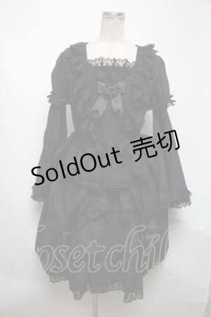 画像: AND ROMEO / クラシエルVictorianワンピース  黒 S-25-05-08-056-LO-OP-AS-ZS