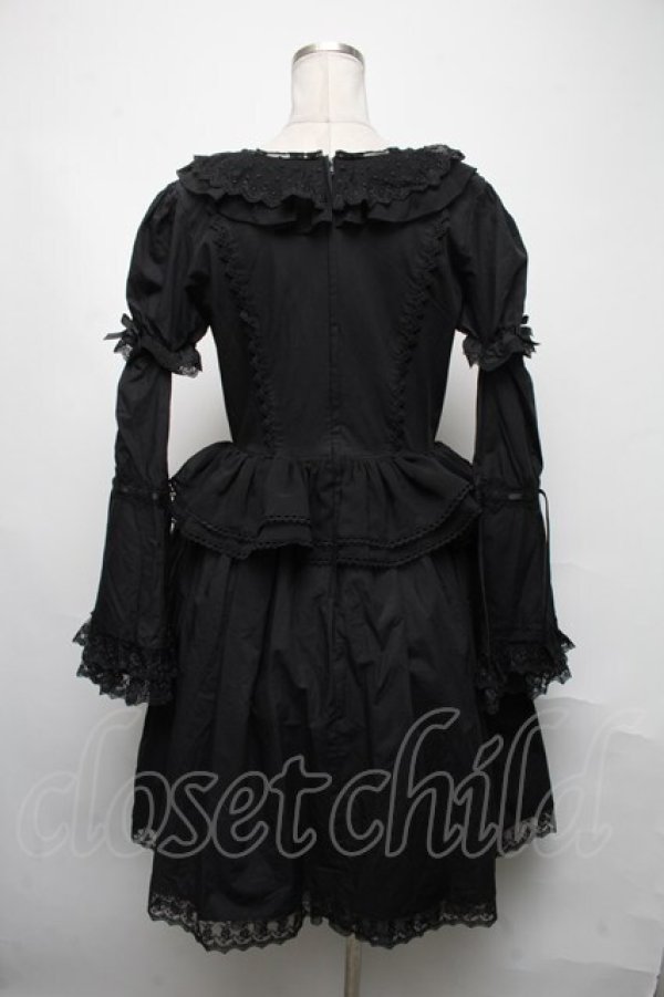 画像2: AND ROMEO / クラシエルVictorianワンピース  黒 S-25-05-08-056-LO-OP-AS-ZS (2)