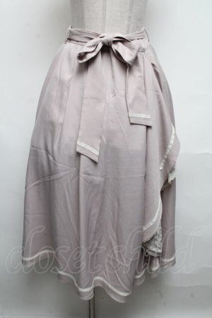 画像: axes femme / ラッフルフリルスカート  ピンク S-25-05-08-060-AX-SK-HR-ZS