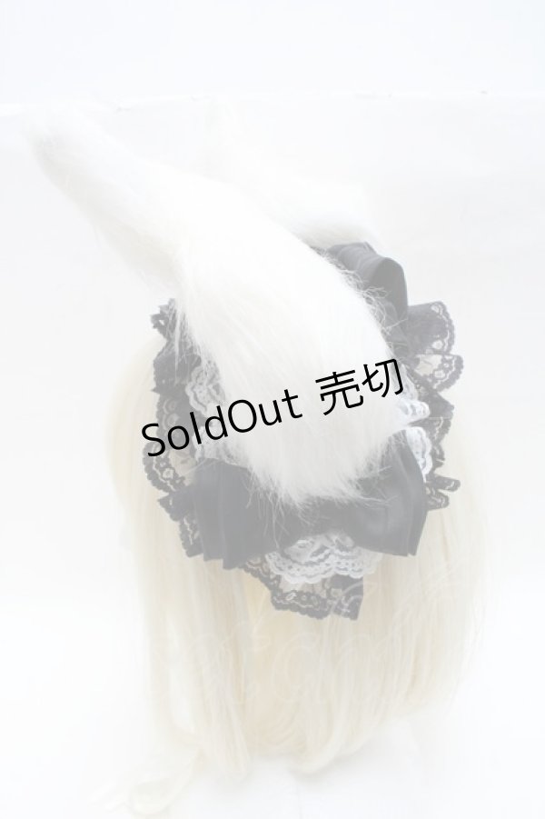 画像5: 危機裸裸商店 / 角&リボンヘッドドレス  黒ｘ白 S-25-05-08-005-GO-AC-HR-ZS (5)