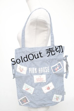画像: PINK HOUSE / HELLO KITTYコラボバッグ  ブルー S-25-05-08-009-LO-BG-AS-ZS