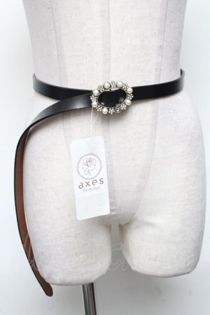 画像: axes femme / 牛革細ベルト  黒 S-25-05-08-011-AX-ZA-HR-ZS