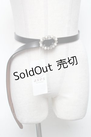 画像: axes femme / 牛革細ベルト  黒 S-25-05-08-011-AX-ZA-HR-ZS