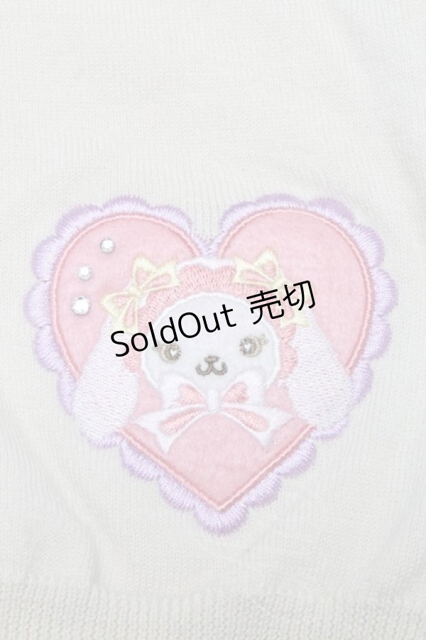 画像4: BABY,THE STARS SHINE BRIGHT / なかよしくみゃちゃんワッペンカーディガン  アイボリー S-25-05-08-014-BA-TO-AS-ZS (4)