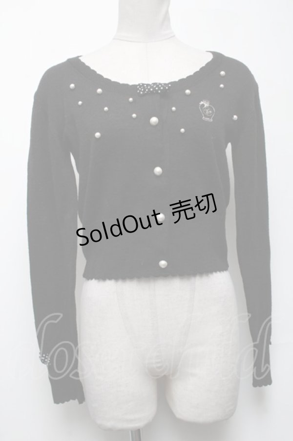 画像1: Angelic Pretty / Fantasic Dollyニットカーディガン  黒 S-25-05-08-024-AP-TO-HR-ZT033 (1)