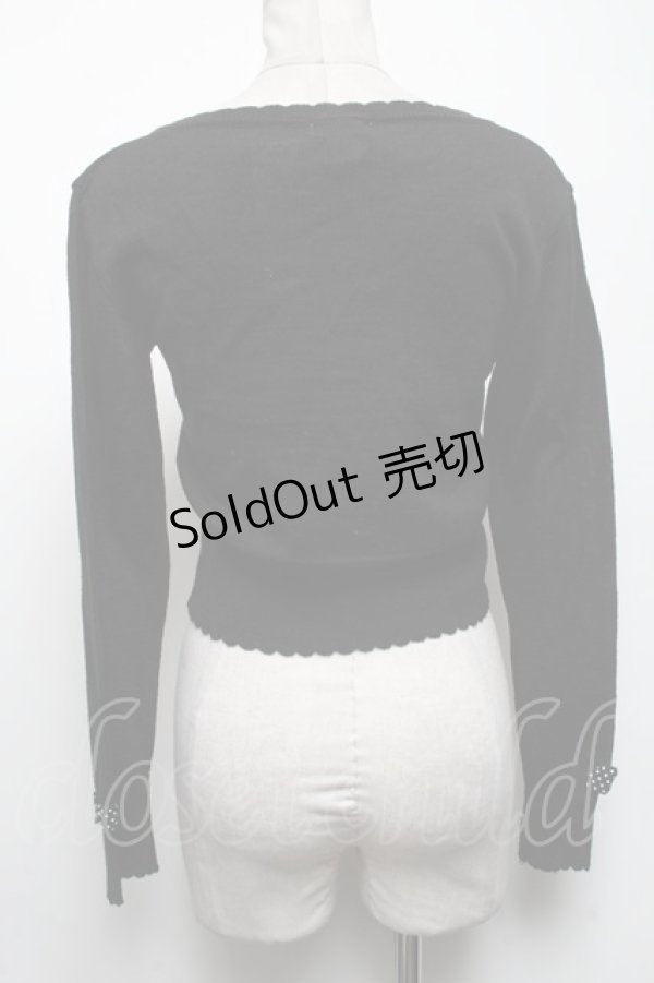 画像2: Angelic Pretty / Fantasic Dollyニットカーディガン  黒 S-25-05-08-024-AP-TO-HR-ZT033 (2)