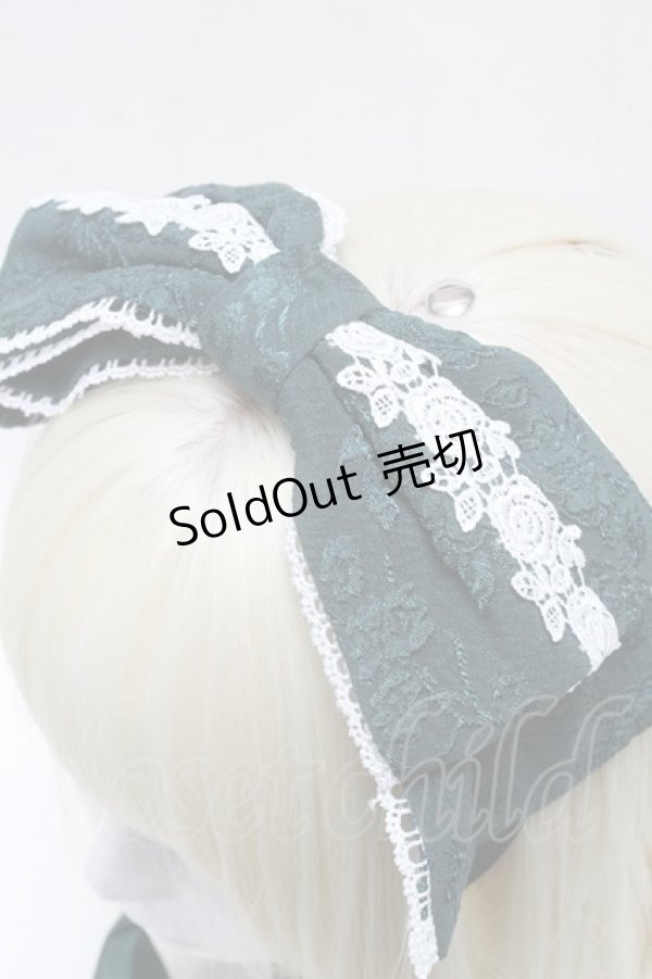 画像3: axes femme kawaii / レディローズヘッドドレス  グリーン S-25-05-08-003-AX-AC-AS-ZS (3)