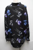 画像2: GOTH / くま柄総柄シャツ  黒 S-25-05-08-032-GO-BL-HR-ZS (2)
