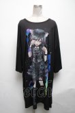 画像1: anko ROCK / 少女プリントTシャツ  黒 S-25-05-08-035-PU-TS-HR-ZS (1)