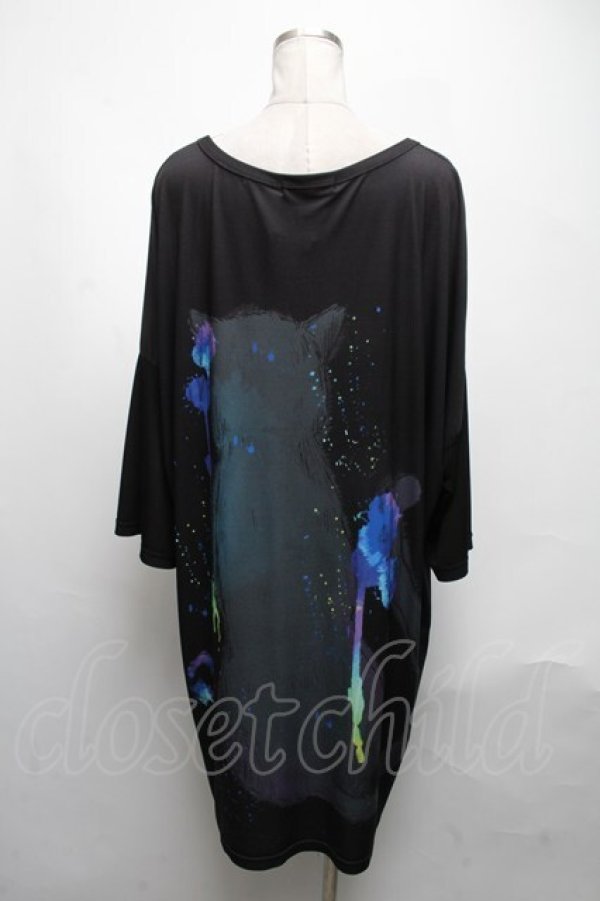 画像2: anko ROCK / 少女プリントTシャツ  黒 S-25-05-08-035-PU-TS-HR-ZS (2)