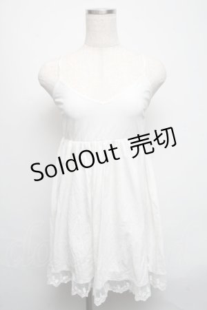 画像: To Alice / キャミソールチュニック  白 S-25-05-13-049-LO-TO-AS-ZS