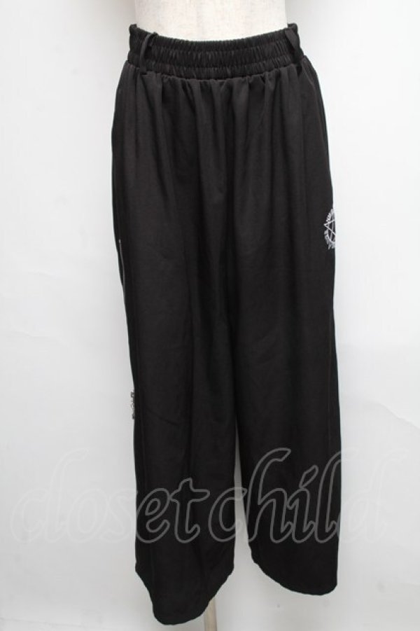 画像1: NieR Clothing / サイドZIPパンツ  黒x紫 S-25-05-13-060-PU-PA-AS-ZS (1)