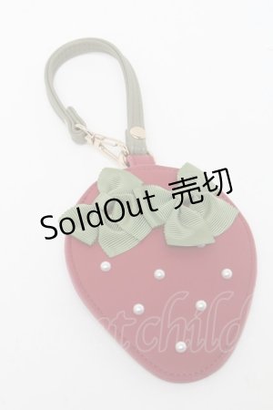 画像: Maison de FLEUR / いちごカードケース  赤 S-25-05-13-012-LO-ZA-AS-ZS