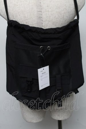 画像: KINGLY MASK / ドロストコードバック  黒 S-25-05-13-016-PU-BG-AS-ZS