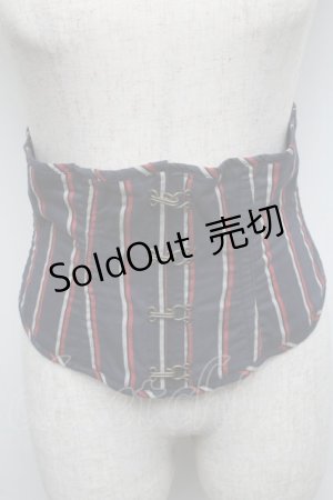 画像: EXCENTRIQUE / ショートコルセット  紺 S-25-05-13-021-EL-ZA-AS-ZS
