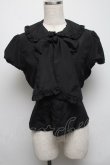 画像1: metamorphose / エッグアートジャンパースカート（ミディアム）のブラウス単品  黒 S-25-05-13-031-ME-BL-HR-ZS (1)