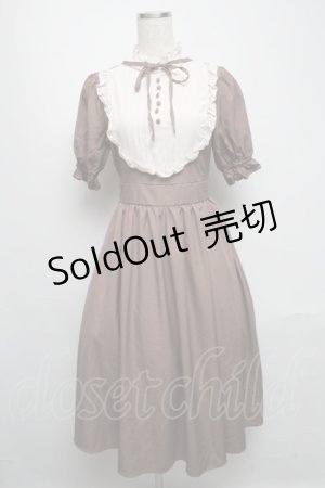 画像: m petit by misako / ナシジムジキリカエワンピース S ベージュ S-25-05-13-043-LO-OP-AS-ZS