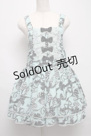 画像: Angelic Pretty / ラッピングリボンサロペット  グリーン S-25-05-14-038-AP-OP-AS-ZS