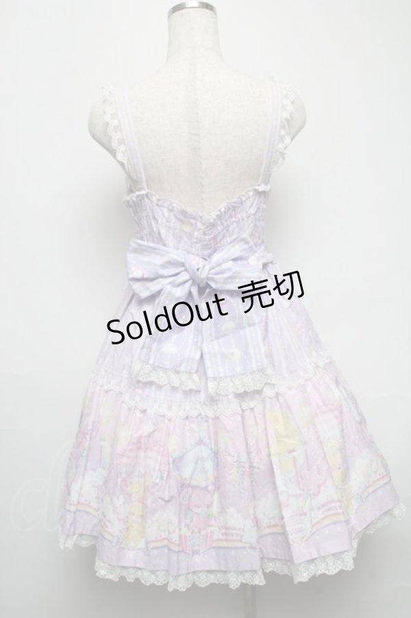 画像2: Angelic Pretty / Cotton Candy Shopジャンパースカート  ラベンダー S-25-05-14-044-AP-OP-AS-ZS (2)