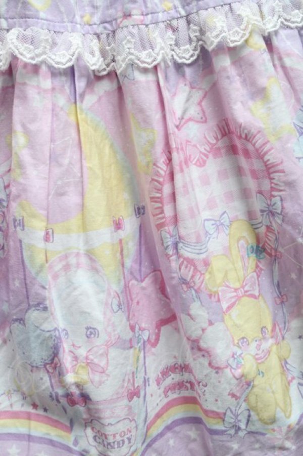 画像3: Angelic Pretty / Cotton Candy Shopジャンパースカート  ラベンダー S-25-05-14-044-AP-OP-AS-ZS (3)