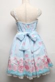 画像2: Angelic Pretty / Romantic Rose Letterジャンパースカート  サックス S-25-05-14-046-AP-OP-AS-ZS (2)