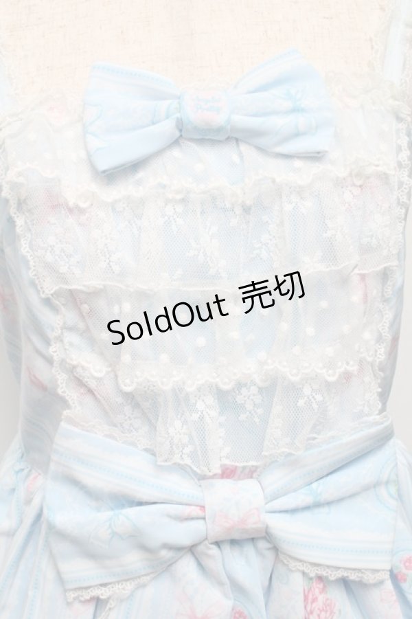 画像3: Angelic Pretty / Romantic Rose Letterジャンパースカート  サックス S-25-05-14-046-AP-OP-AS-ZS (3)