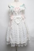 画像1: BABY,THE STARS SHINE BRIGHT / はるちゃんの願いを紡ぐFlower embroideryジャンパースカート  白 S-25-05-14-047-BA-OP-AS-ZS (1)