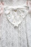 画像3: BABY,THE STARS SHINE BRIGHT / はるちゃんの願いを紡ぐFlower embroideryジャンパースカート  白 S-25-05-14-047-BA-OP-AS-ZS (3)