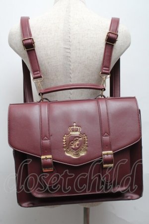 画像: Amavel / ダブルポケットサッチェルバッグ  エンジ S-25-05-14-007-CA-BG-HR-ZS