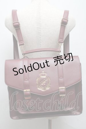 画像: Amavel / ダブルポケットサッチェルバッグ  エンジ S-25-05-14-007-CA-BG-HR-ZS