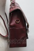 画像2: Amavel / ダブルポケットサッチェルバッグ  エンジ S-25-05-14-007-CA-BG-HR-ZS (2)